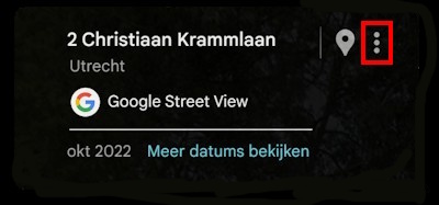 Street View locatie delen
